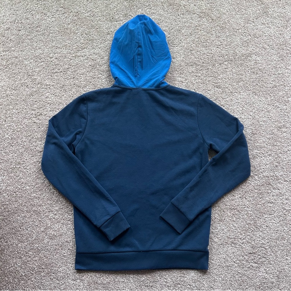 Vintage Nike Men’s Just Do It Blue Zip Up Hoodie Size Small Great Condition 90s - Picture 7 of 7